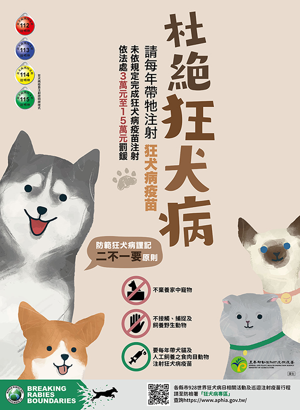 113年度狂犬病宣導海報